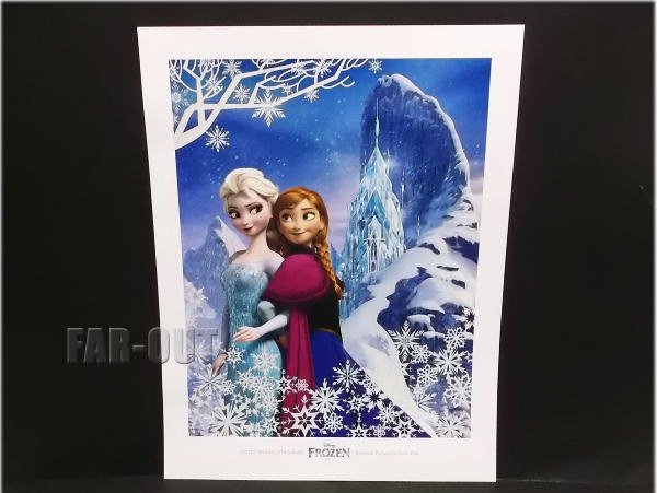 アナと雪の女王 アナ＆エルサ アイスキャッスル リトグラフアート プリント プロモーション テーマパーク限定 ディズニー - FAR-OUT