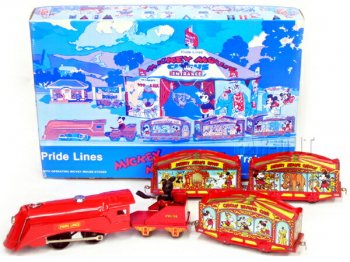 ディズニー ミッキー サーカストレイン 汽車 復刻版 1990年代 プライドライン社 USA PRIDE LINES