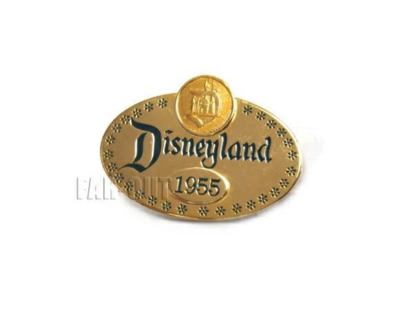 1995年　ディズニーバッチ DL40周年記念 1995 Disneyland ネームタグ ピン バッジ ディズニー
