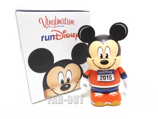 バイナルメーション Rundisney 15 ラン ディズニー ミッキー マラソン走者 オレンジ フィギュア Disney Vinylmation セール Far Out