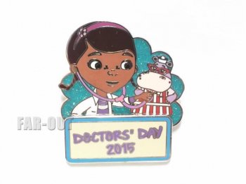 ドックはおもちゃドクター ドクター 医者の日 Doctors' Day 2015 記念 ピンズ ピンバッジ ディズニージュニア Doc McStuffins