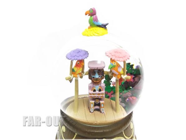 Enchanted Tiki Room 魅惑のチキルーム スノーグローブ スノードーム オルゴール付き ディズニーテーマパーク版 - FAR-OUT