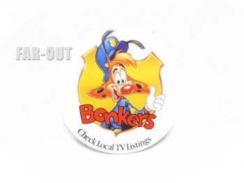 ディズニーアニメ ボンカーズ Bonkers 猫 缶バッジ 缶バッチ 1993年