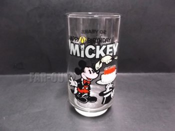 ߥå 50ǯǰ ϥåԡСǡ 饹 ֥顼 1978ǯ ơ  ǥˡ Happy Birthday Mickey Glass