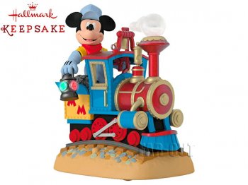 ホールマーク 2017 オーナメント ミッキー トレイン 汽車 サウンド＆ライトアップ モーション付き Mickey's Magical Railroad ディズニー