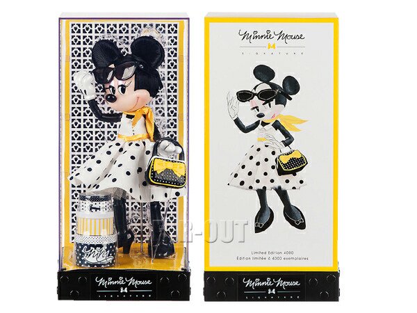 ミニーマウス 黄色のスカーフとポルカドットワンピース Minnie Signature Doll シグネイチャーコレクション コレクタードール 人形  - FAR-OUT