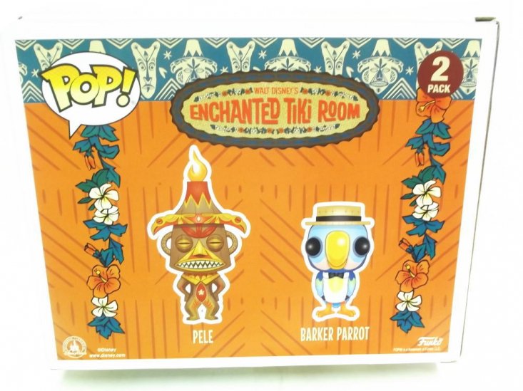 魅惑のチキルーム アトラクション ビニールフィギュア 2体セット ディズニーテーマパーク限定 Enchanted Tiki Room FUNKO  POP ! Pele & Barker Parrot - FAR-OUT