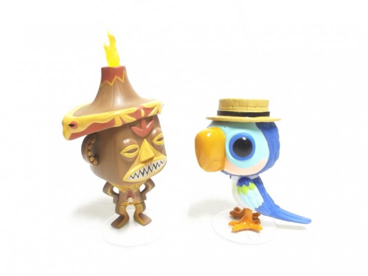 魅惑のチキルーム アトラクション ビニールフィギュア 2体セット ディズニーテーマパーク限定 Enchanted Tiki Room FUNKO  POP ! Pele & Barker Parrot - FAR-OUT