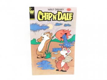 チップ＆デール コミックブック 花の水を浴びるデール表紙 WHITMAN 1984年 ヴィンテージ まんが ディズニー チップとデール