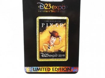 D23 Expo USA 2019 トイストーリー ウッディ ロゴアート ピンバッジ ピンズ ディズニー D23エキスポ Woody Logo Pin