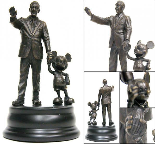 ウォルト・ディズニー&ミッキーマウス パートナーズ ブロンズ像