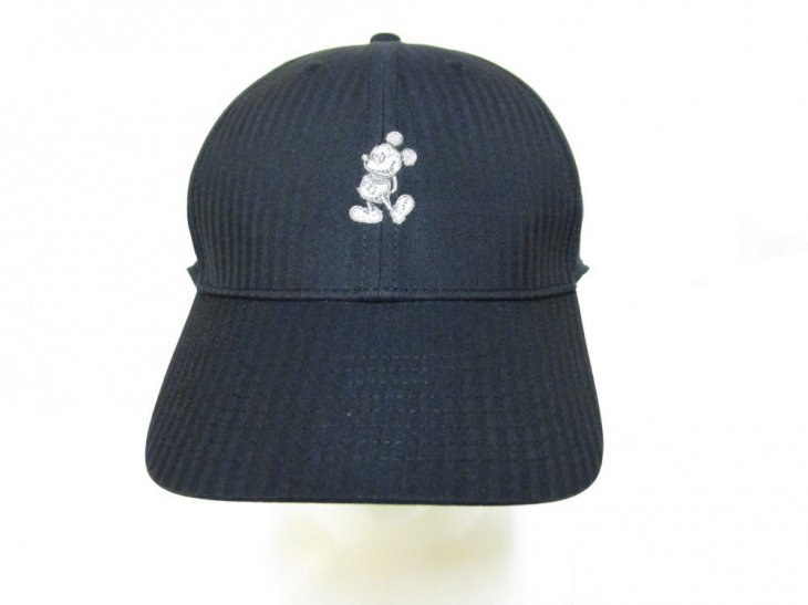 ミッキー Nike ナイキ ゴルフキャップ 帽子 ブラック シルバー刺繍
