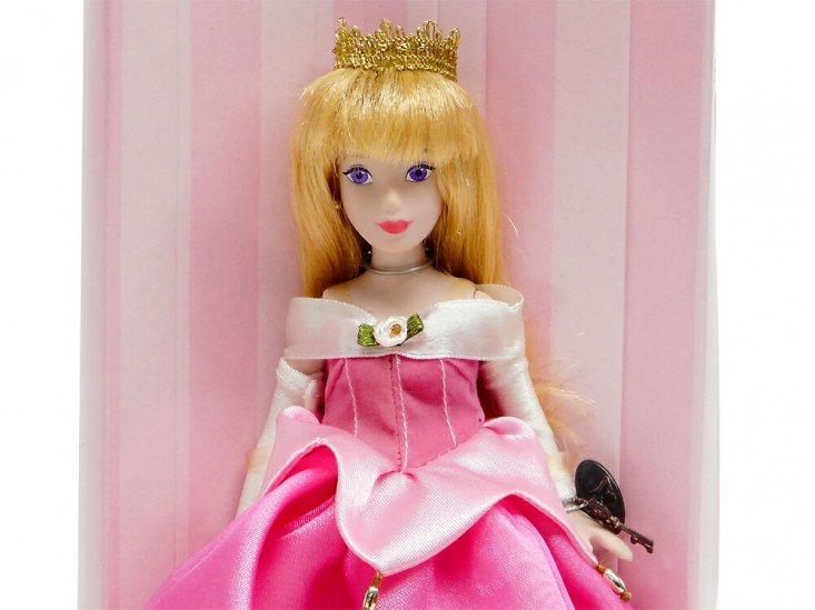 眠れる森の美女 オーロラ姫 ピンクドレス ポーセリンビスク ドール