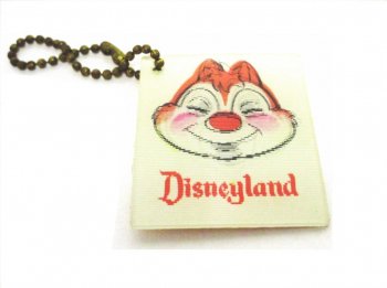 チップとデール デール レンチキュラー IDタグ 1970年代 ヴィンテージ ディズニーランド Disneyland Chip & Dale ID Tag