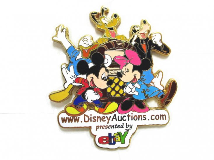 ミッキー＆ミニー ドナルド グーフィー プルート Fab5 ピンバッジ 2001 限定750 イーベイ ディズニーオークション限定 ebay x  Disney Auctions Pin - FAR-OUT