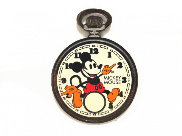 ミッキーマウス ポケットウォッチ型 ピンズ ピンバッジ 限定100 ディズニーオークション限定 2000年代 懐中時計 Mickey Disney  Auction Pin FAR-OUT