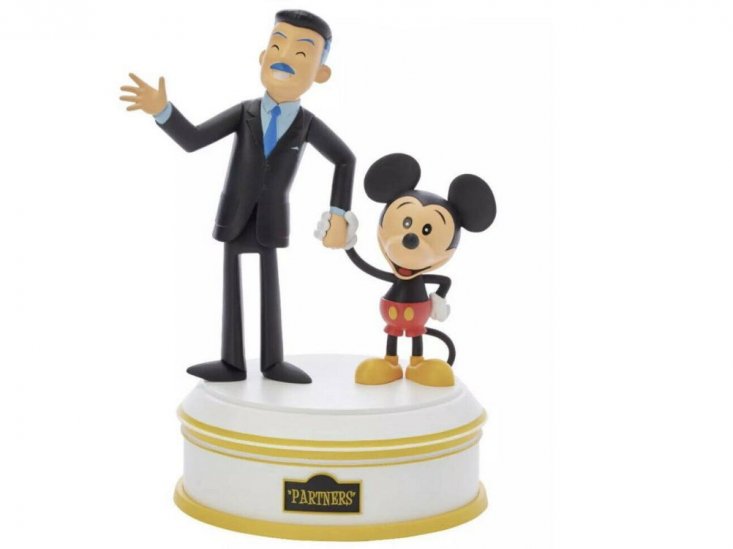 ウォルトディズニー  ミッキーマウス パートナーズ ビニール フィギュア ディズニーランド65周年記念 Partners Walt Disney  and Mickey Mouse FAR-OUT