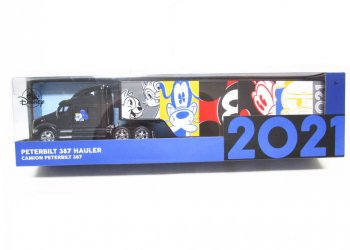 ディズニー 2021 トレーラー トラック ピータービルト ハウラー ダイキャストメタル テーマパーク限定 ニューイヤー ミニカー Disney Peterbilt 387 Hauler