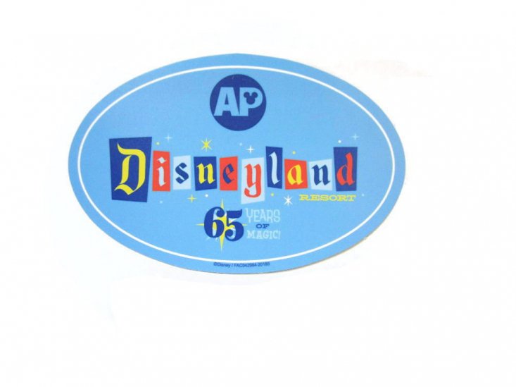 ディズニーランド65周年記念 マグネット ディスプレイ 年パス限定 Disneyland 65th Anniversary AP Magnet -  FAR-OUT