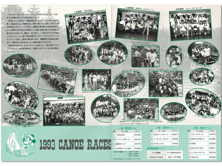 東京ディズニーランド キャスト社内誌 LINE VOL.12 No.12 1993 TDL 10周年記念 バルーン カヌーレース - FAR-OUT