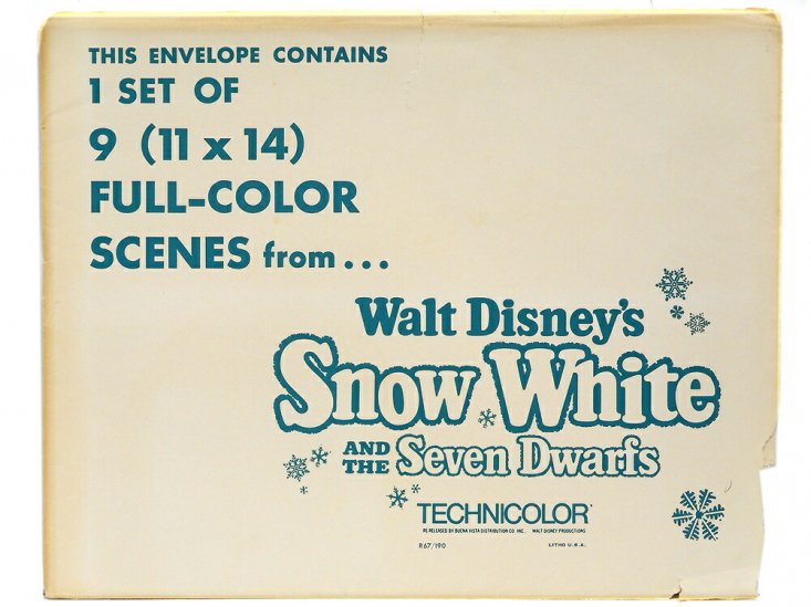 白雪姫 オリジナル ロビーカード 9枚セット 1967年 ヴィンテージ ディズニー アート Snow White and the Seven  Dwarfs Lobby Cards - FAR-OUT