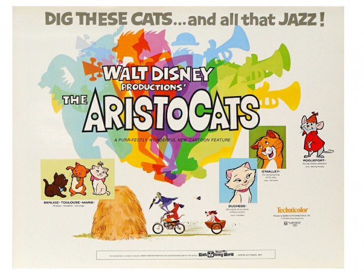 おしゃれキャット オリジナル ロビーカード 9枚セット 1970年 ヴィンテージ アリストキャット ディズニー アート The Aristocats  Lobby Cards - FAR-OUT