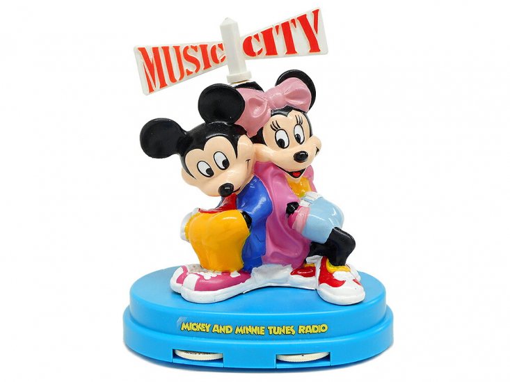 ミッキー＆ミニー フィギュア AMラジオ ヴィンテージ 1980年代 ボックス入り ディズニー Mickey & Minnie Tronics AM  Radio - FAR-OUT