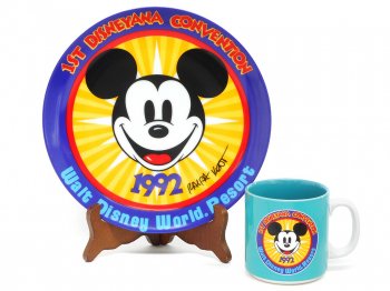 ǥ˥ʥ٥󥷥 1992  ߥå ץ졼ȡޥå ľɮ 2å  Disneyana Convention Plate & Mug Mickey