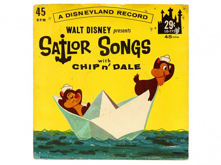 チップ＆デール EPレコード Sailor Songs 1962年 ヴィンテージ 45 RPM ...