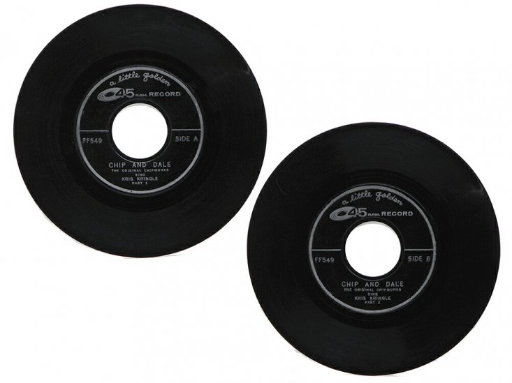 チップ＆デール w/クラリス EPレコード Original Chipmunks 1959年