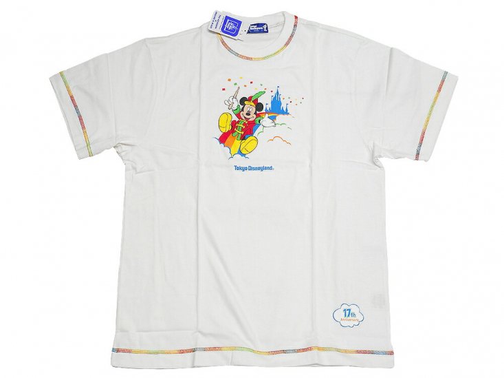 東京ディズニーランド 17周年記念 ミッキー Tシャツ Lサイズ 2000年