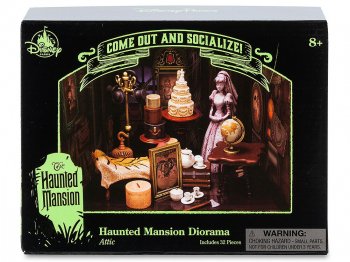 ホーンテッドマンション ジオラマ ブライド ディズニーテーマパーク限定 屋根裏部屋の花嫁 ミニチュアフィギュア The Haunted Mansion Attic Diorama Kit