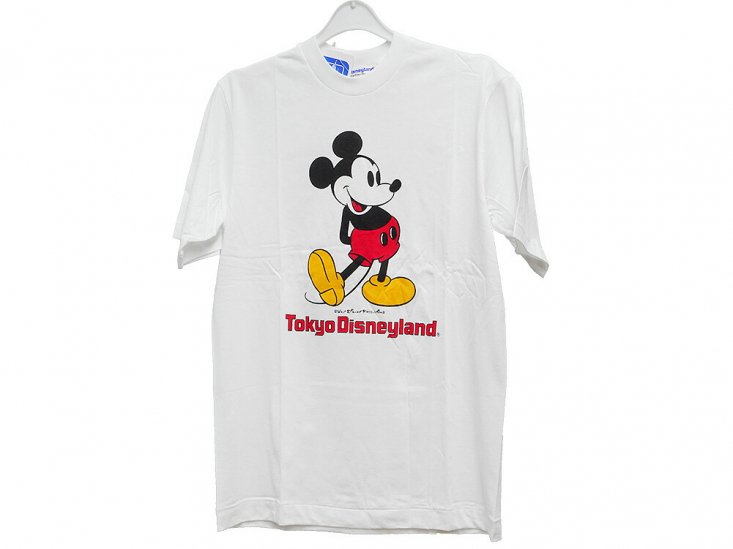 東京ディズニーランド ミッキー ヴィンテージ Tシャツ Mサイズ 1983年 ホワイト 白 TDL Mickey - FAR-OUT