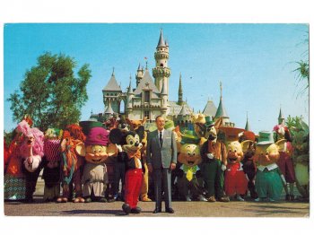ȡǥˡߥå w/֤ ǥˡ ݥȥ Ϥ 1970ǯ ơ Walt Disney & Mickey Disneyland Postcard