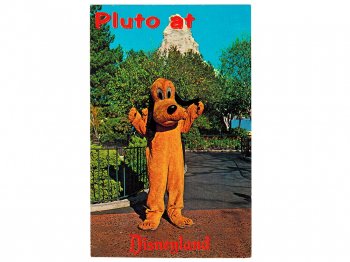 ץ롼 ǥˡ ݥȥ Ϥ 1970ǯ ơ Pluto at Disneyland Postcard
