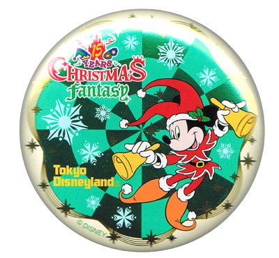 東京ディズニーランド 15周年 クリスマスファンタジー ミッキー 缶バッジ 缶バッチ TDL - FAR-OUT