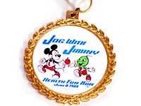 WDW JOG WITH JIMINY ジミニークリケット w/ ミッキー マラソン メダル プロモーション 1985年 ウォルトディズニーワールド