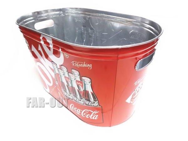 コカコーラ Coca-Cola バケツ ラージサイズ クラシック Coke Refreshing TIN ブリキ - FAR-OUT