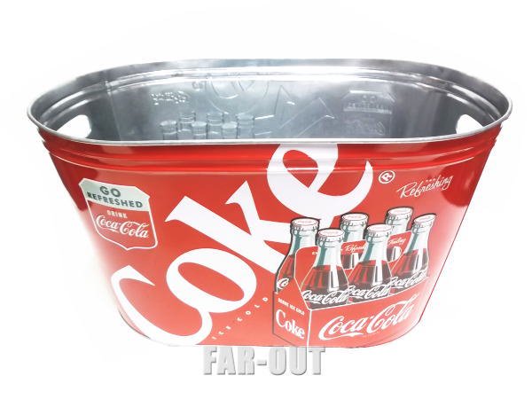 コカコーラ Coca-Cola バケツ ラージサイズ クラシック Coke Refreshing TIN ブリキ - FAR-OUT