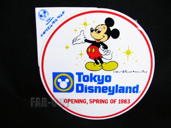 TDL SPRING OF 1983 OPENING グランドオープン記念 ミッキー 丸型 
