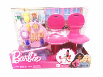 バービー テーブル＆椅子 朝食小物付き プレイセット 家具 Barbie Table & Chair Playset