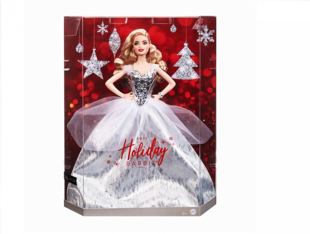 バービー ホリデーバービー 2021 クリスマス ブロンドヘア ドール 人形