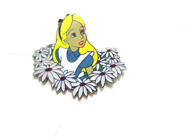 ふしぎの国のアリス W フラワー ピンバッジ 不思議の国のアリス Alice In Wonderland Pin Far Out