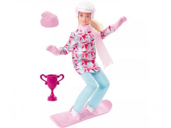 バービー スノーボーダー ポーザブル ドール 人形  スノーボード  ウィンタースポーツ ブロンドヘア Barbie Snowboarder Doll You can be anything 