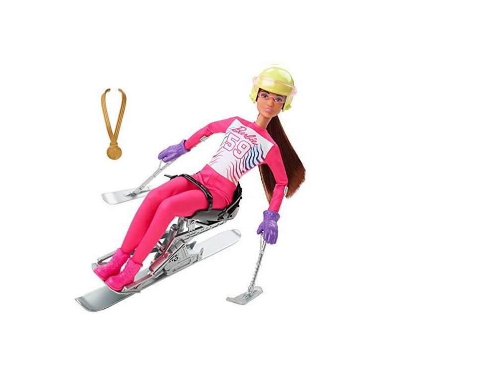 バービー パラ アルペンスキーヤー 障害者 ポーザブル ドール 人形 ウィンタースポーツ ブルネットヘア Barbie Para Alpine  Skier You can be anything - FAR-OUT