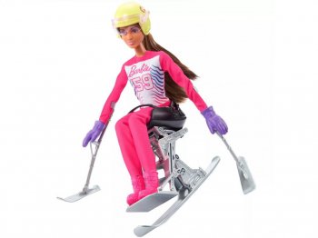バービー パラ アルペンスキーヤー 障害者 ポーザブル ドール 人形 ウィンタースポーツ ブルネットヘア Barbie Para Alpine Skier You can be anything 