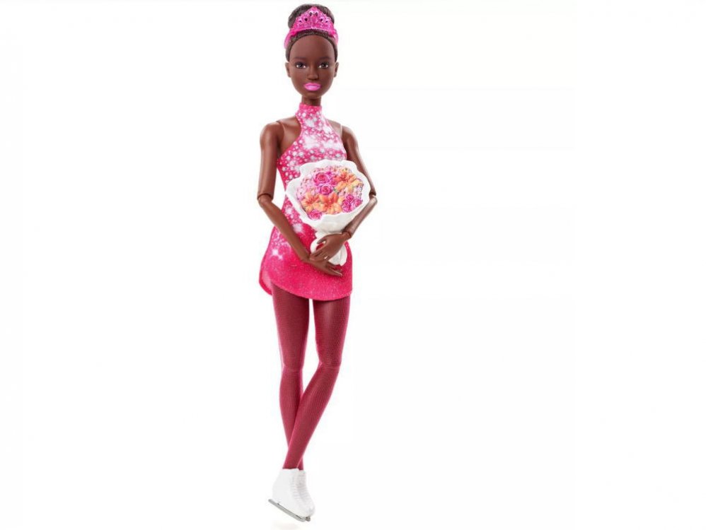 バービー アイススケーター ポーザブル ドール 人形 フィギュアスケート 黒人 ウィンタースポーツ Barbie Ice Skater You can  be anything - FAR-OUT