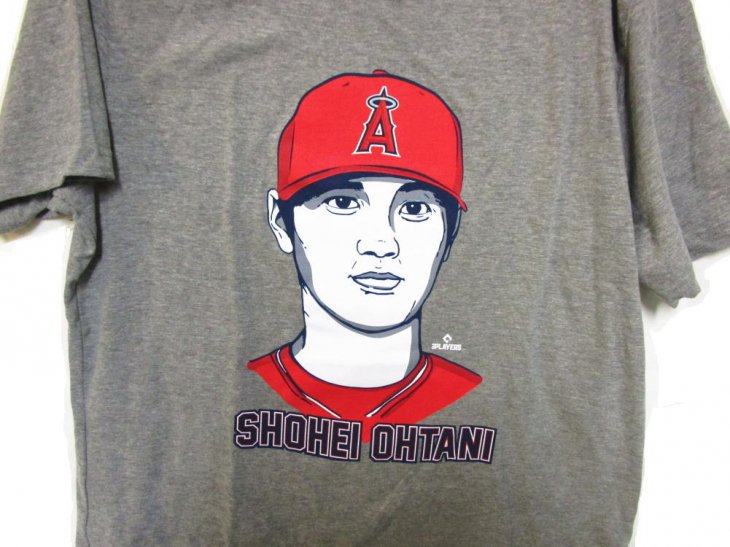 大谷翔平 美顔 Tシャツ メンズ Mサイズ ロサンゼルス エンゼルス ベースボール 野球 MLBPA Shohei Ohtani NEW ERA  T-Shirt - FAR-OUT