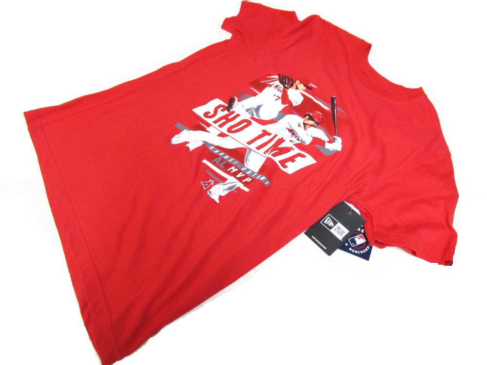 大谷翔平選手 MVP受賞記念Tシャツ ロサンゼルス エンゼルス ベースボール 野球 MLB Shohei Ohtani MVP T-Shirts  正規ライセンス商品 S / Mサイズ - FAR-OUT