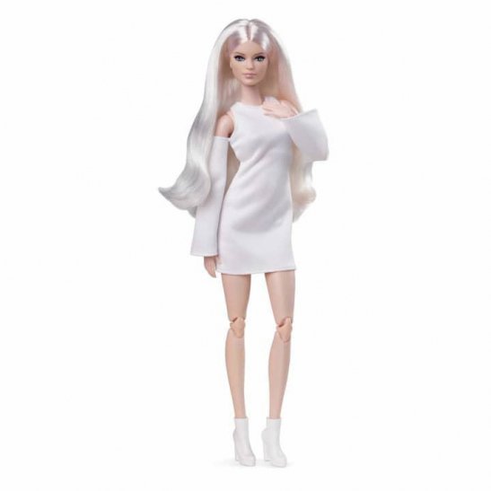 バービールックス プラチナブロンド ロングヘア ポーザブル ドール 人形 Barbie Looks Doll (Tall, Blonde) Made  to Move - FAR-OUT